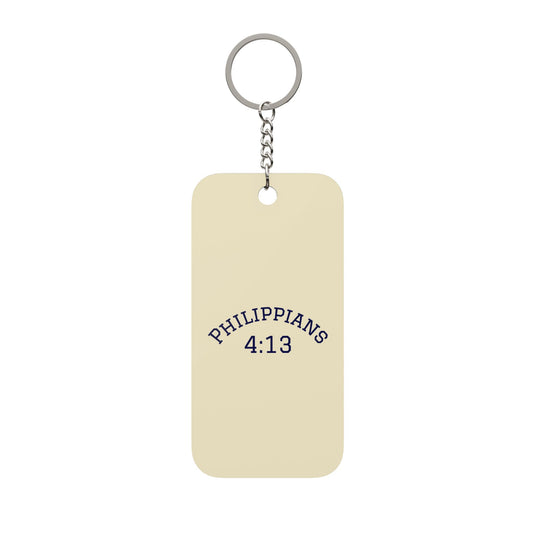 Philippians 4:13 Double-Sided Keychain