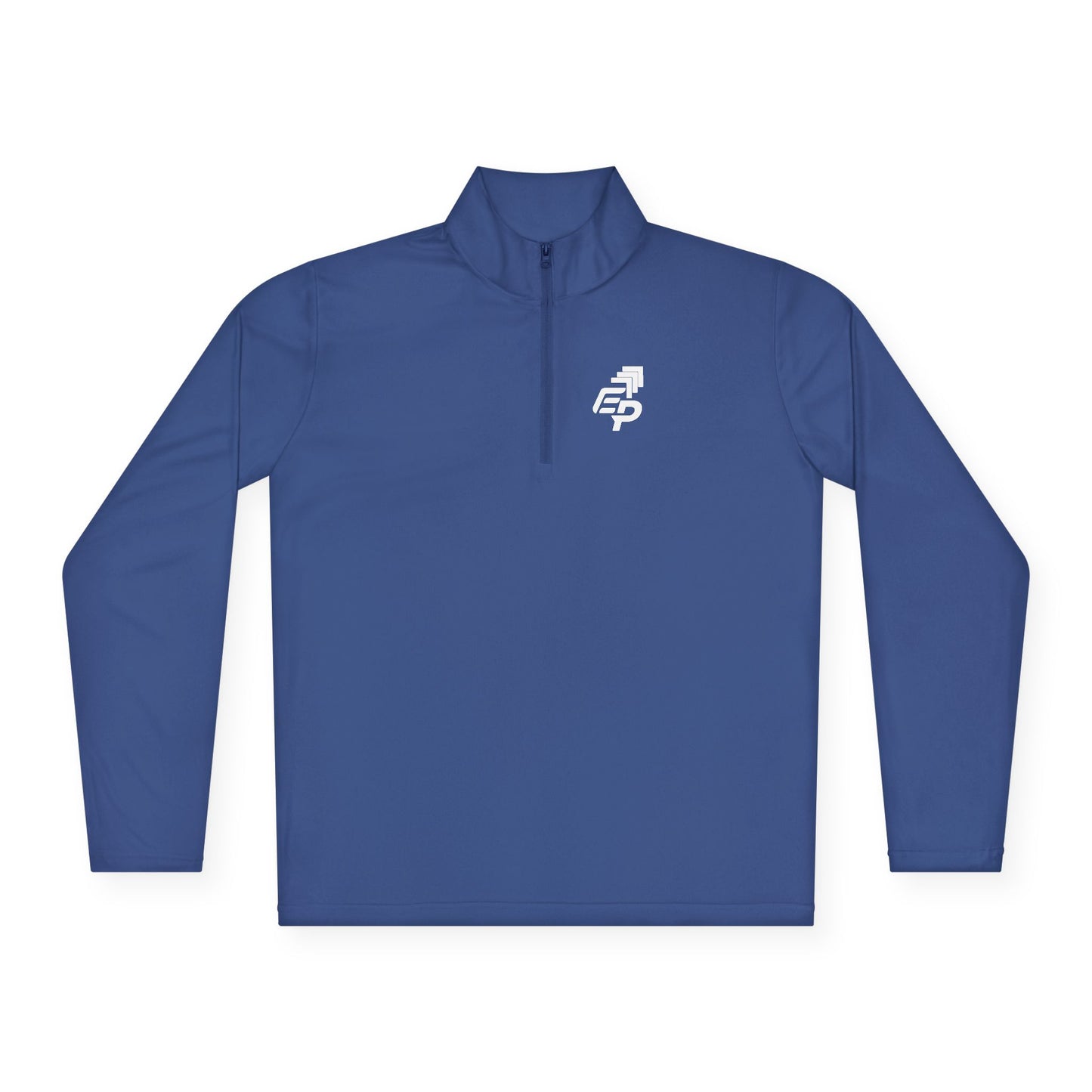 Quarter-Zip Pullover White Logo
