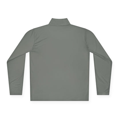 Quarter-Zip Pullover White Logo