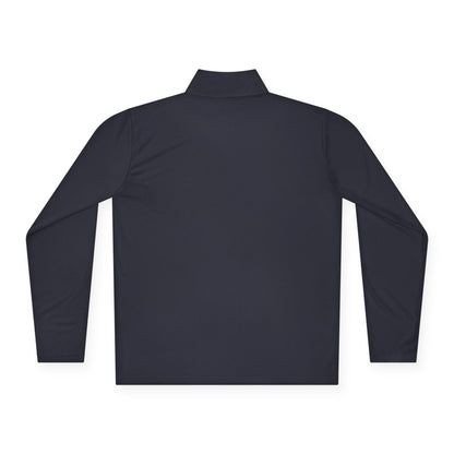 Quarter-Zip Pullover White Logo