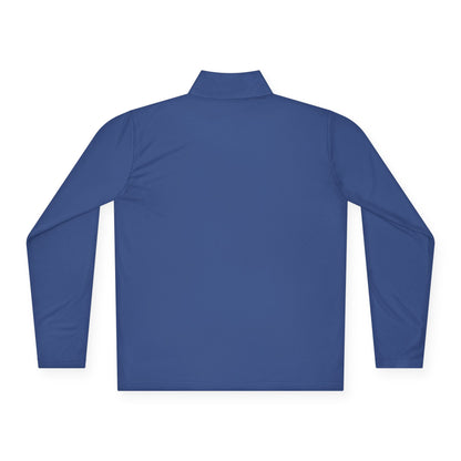 Quarter-Zip Pullover White Logo