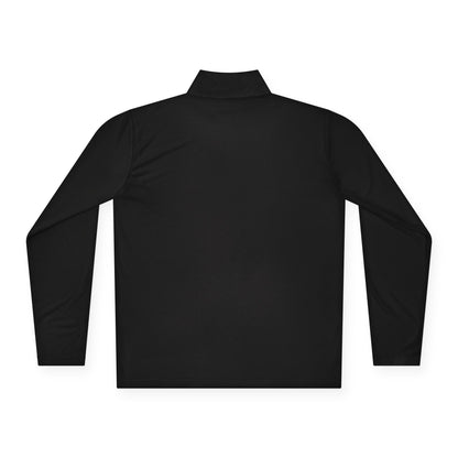 Quarter-Zip Pullover White Logo