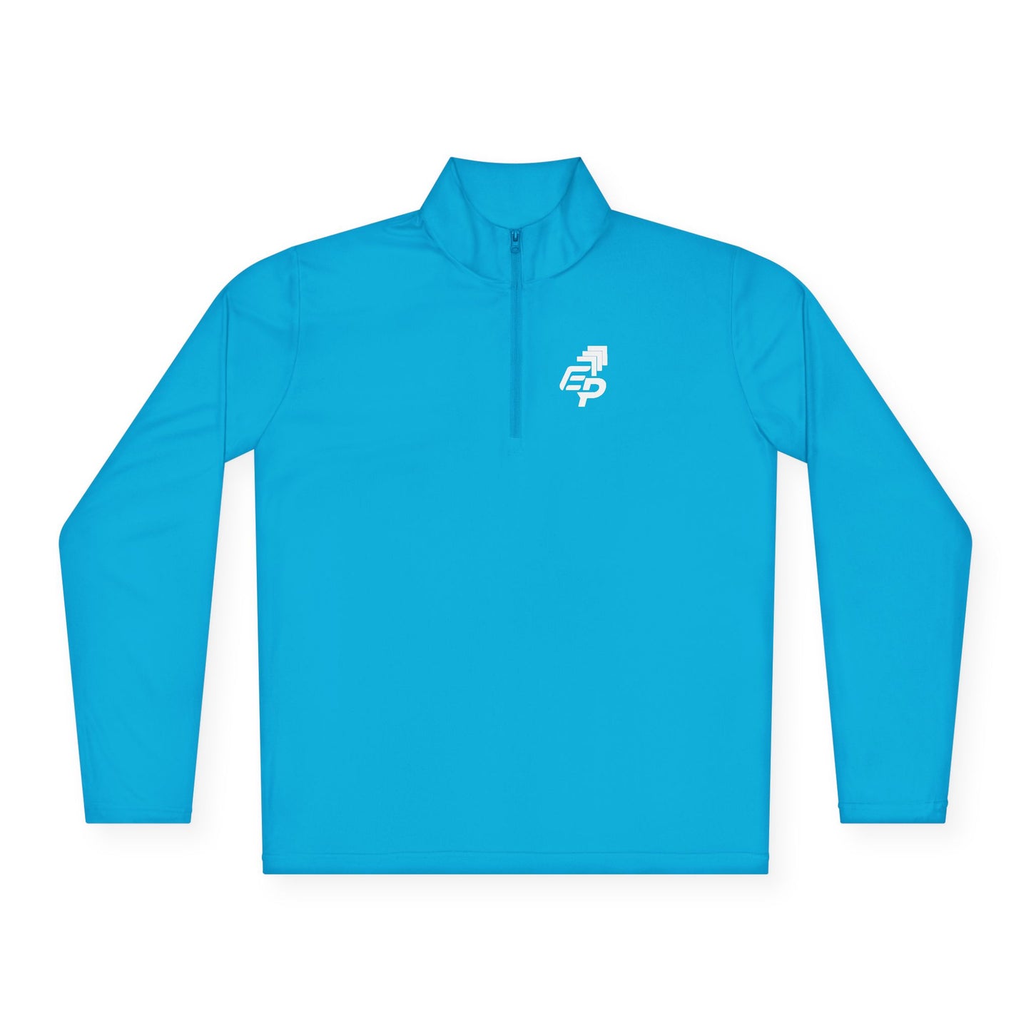 Quarter-Zip Pullover White Logo