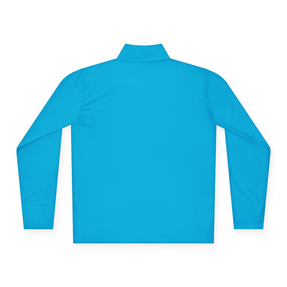 Quarter-Zip Pullover White Logo